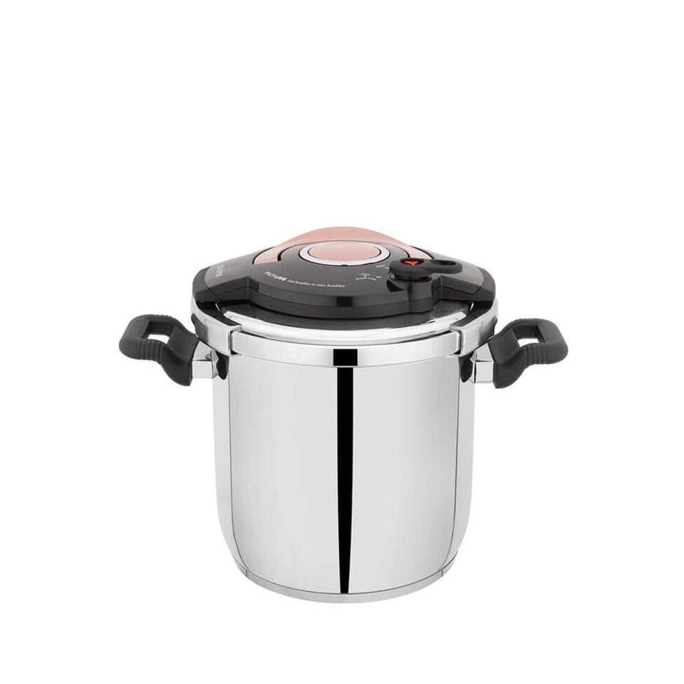 Schafer 1S0836-27001-ROS01 Cooky Düdüklü Tencere 7 L- Siyah/Rosegold