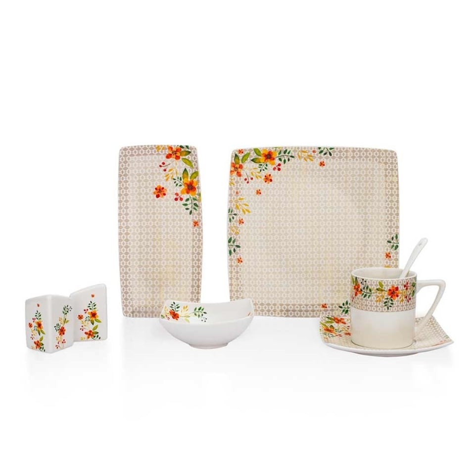 Schafer Day Kahvaltı Takımı-32 Parça-Beyaz