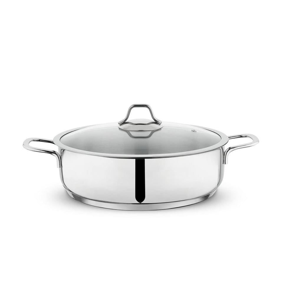 Schafer Held Çelik Basık Tencere-24 Cm-2 Prç.-Inox