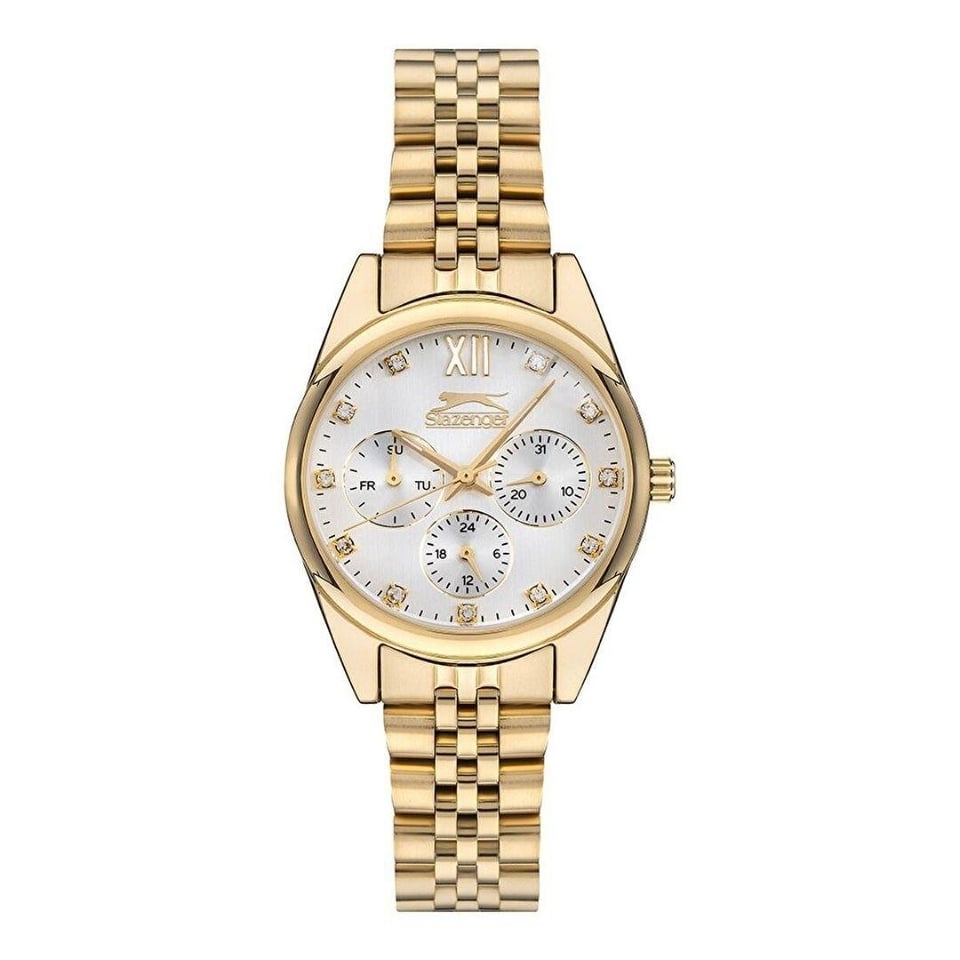 Saat Slazenger Byn Slazenger Kadın Altın Renk 3 ATM Quartz Kol Saati