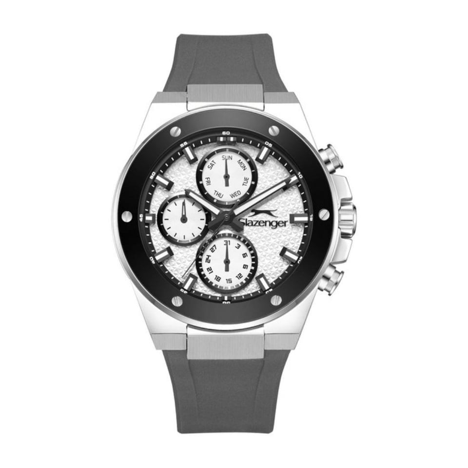 Erkek Saat Slazenger Slazenger SL.09.2557.2.07 Erkek Kol Saati – Gri Silikon Kordon