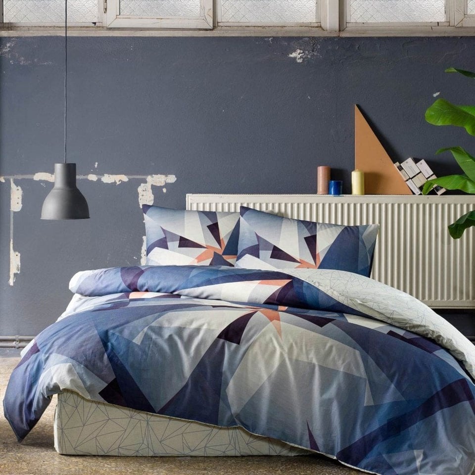 Taç 3519 Duncan Ranforce Tek Kişilik Lacivert Nevresim Takımı