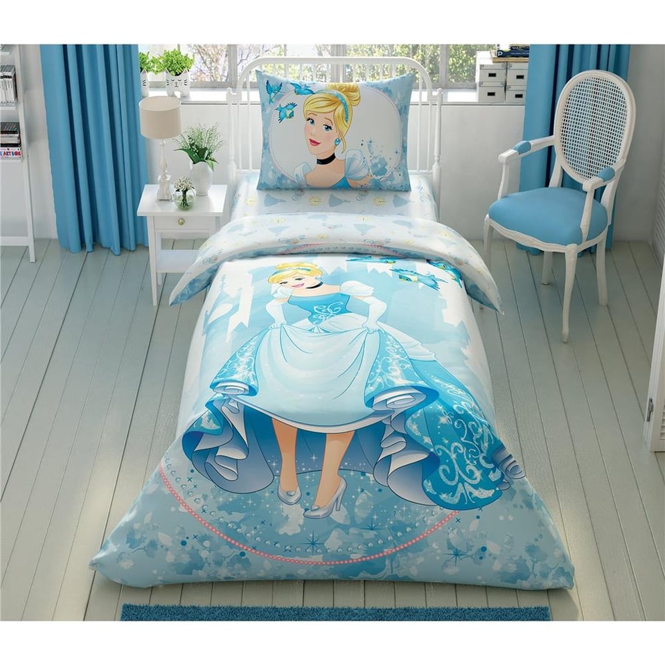 Taç Disney Cindrella Forever Tek Kişilik Nevresim Takımı