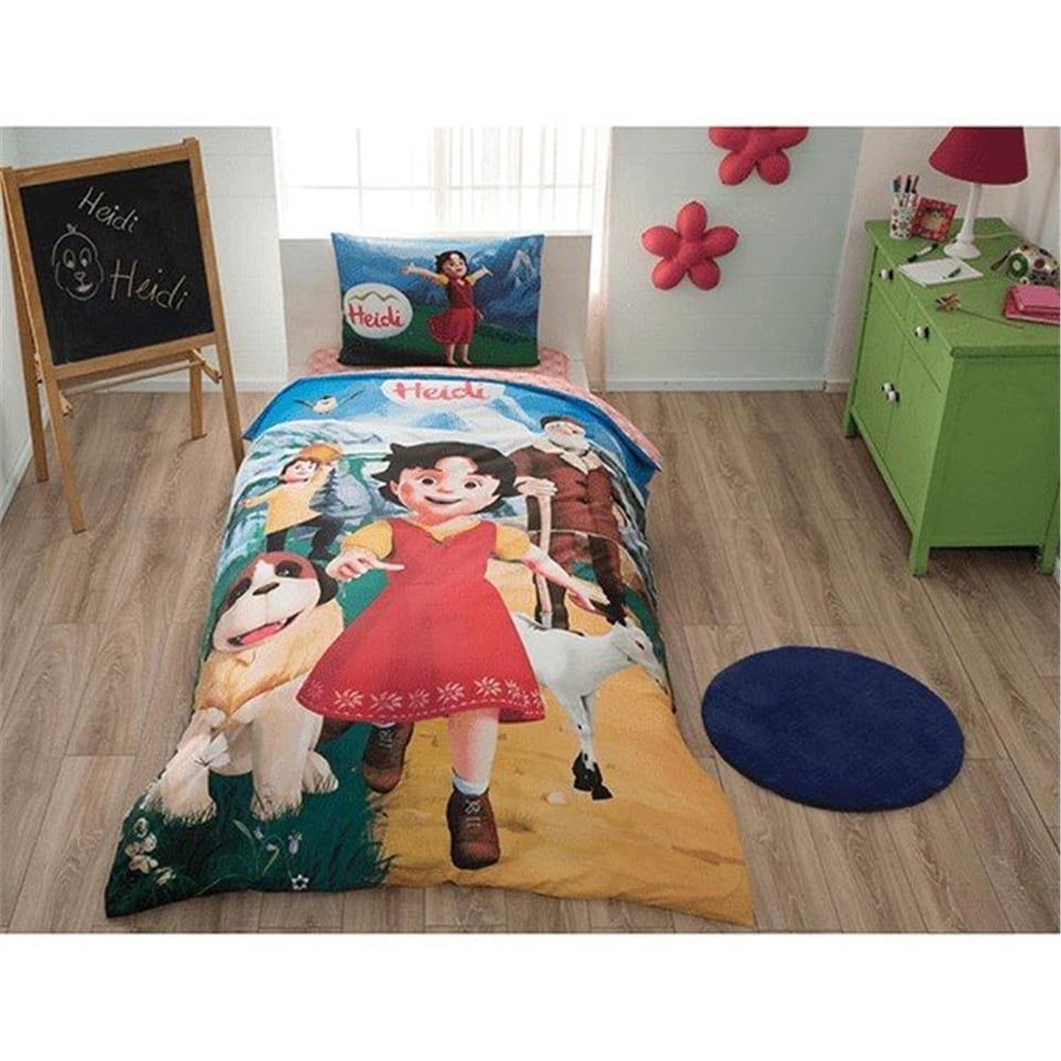 Taç Lisanslı Heidi Nevresim Takımı Tek Kişilik 