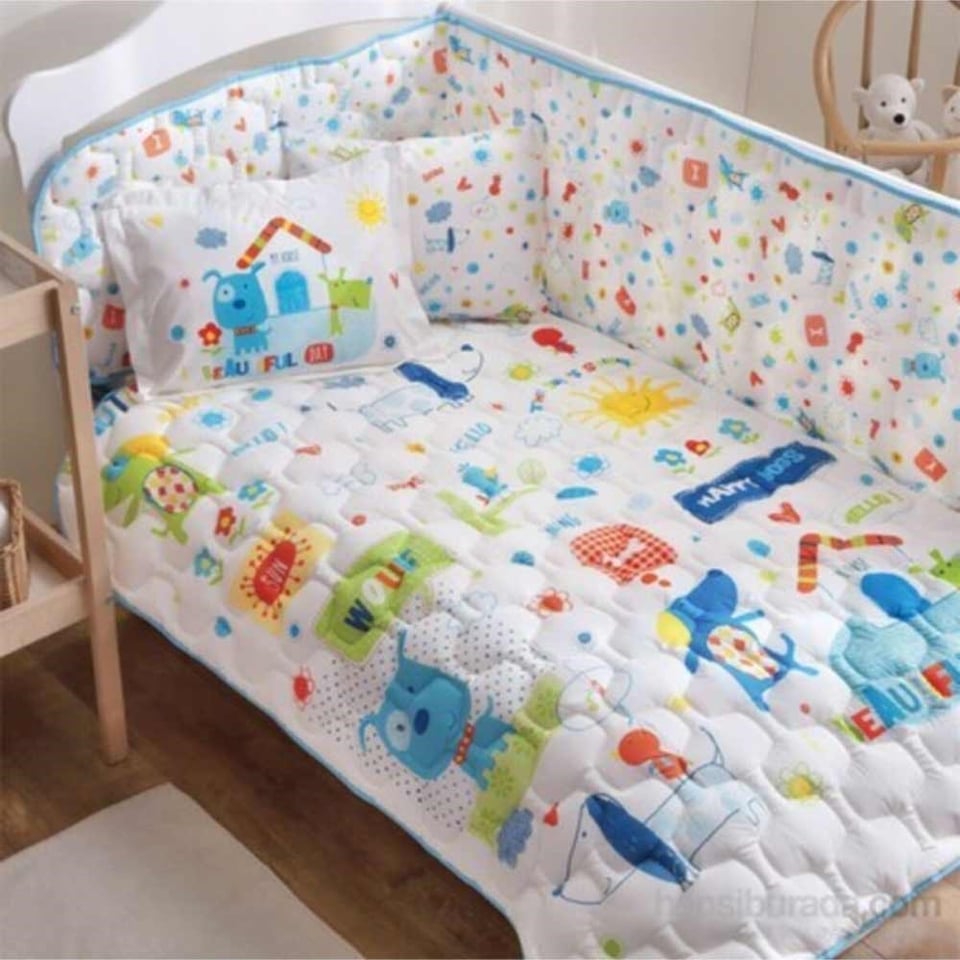 TAÇ RF BEBEK UYKU SETI HAPPY DOG V1 MAVI 3765 / 1000010144