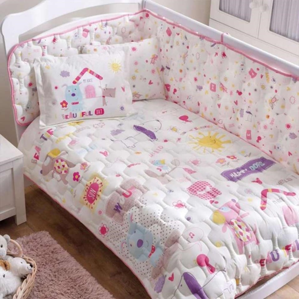 TAÇ RF BEBEK UYKU SETI HAPPY DOG V3 PEMBE 3765 / 1000010145