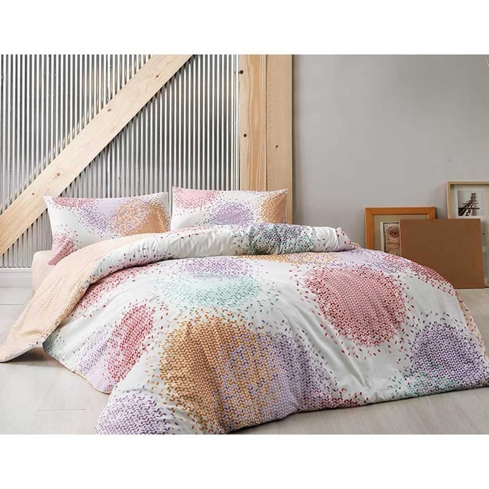 Taç Rio Ranforce Tek Kişilik Nevresim Takımı Turuncu