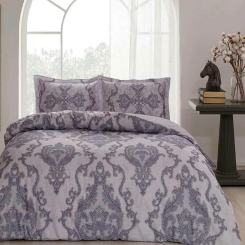 Taç Selby Çift Kişilik Saten Nevresim Takımı