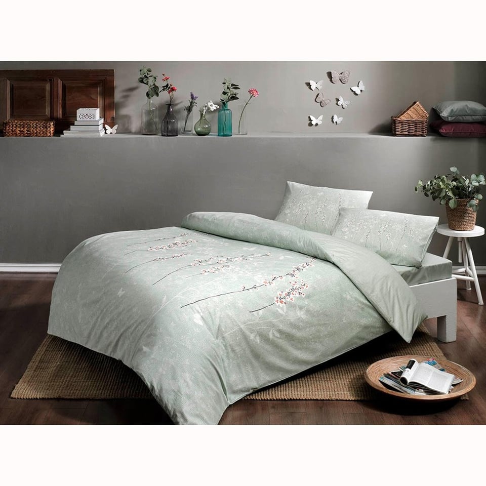 Taç Tiana Ranforce Çift Kişilik Pike Takımı Yeşil