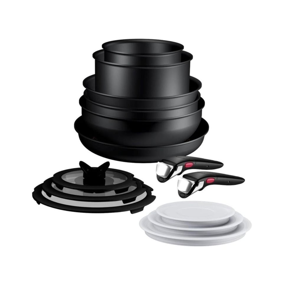 Tavalar Tefal Tefal Ingenio Excellence Fusion Core 9X Büyük Set 14 Parça Çıkarılabilir Saplı Tava Tencere Seti