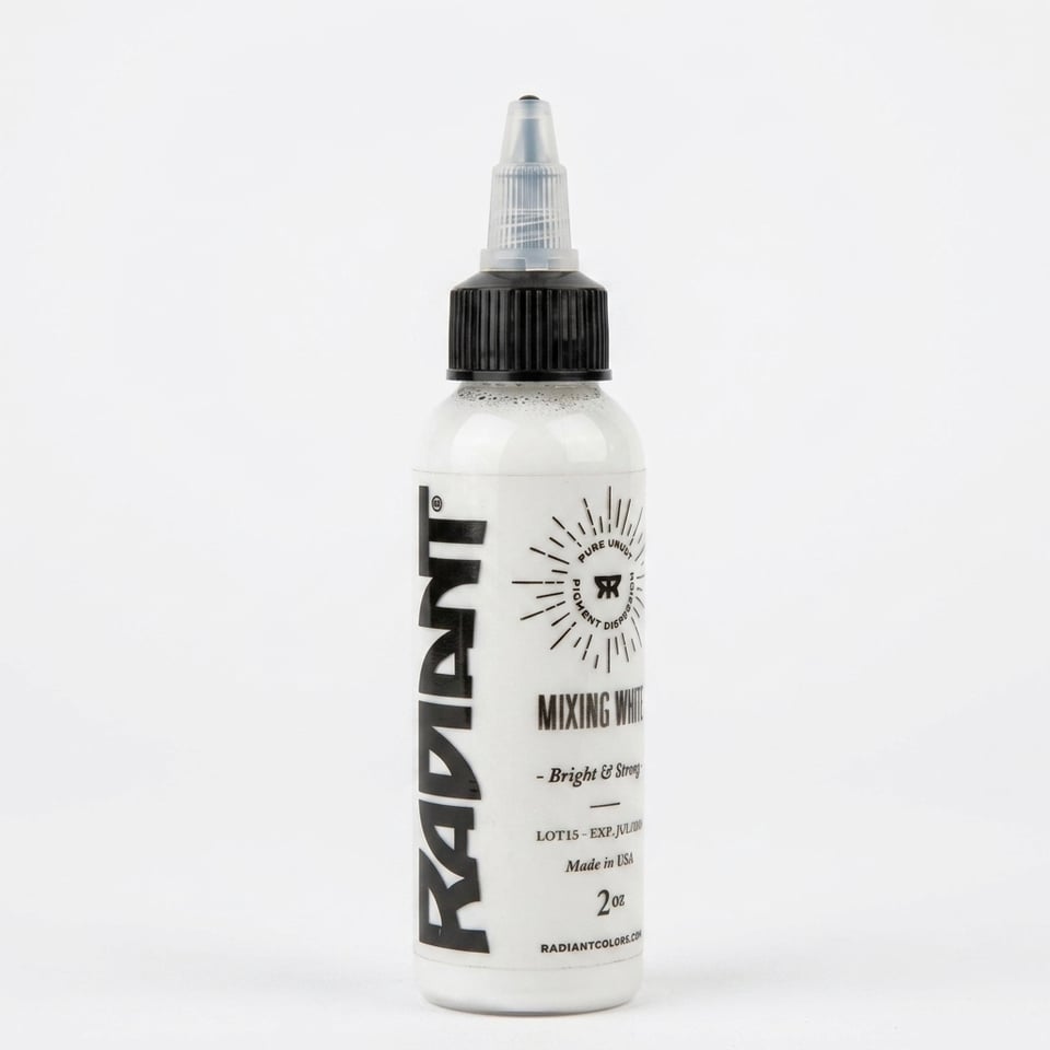 Radiant Colors Mixing White Beyaz Dövme Boyası 2oz - 60ml