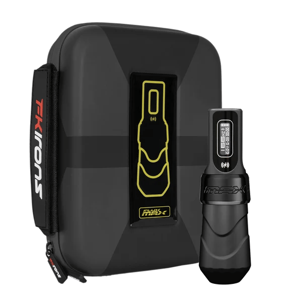 FK Irons Flux Max Black Ops 4.0mm Stroke Tek Bataryalı Kablosuz Dövme Makinesi