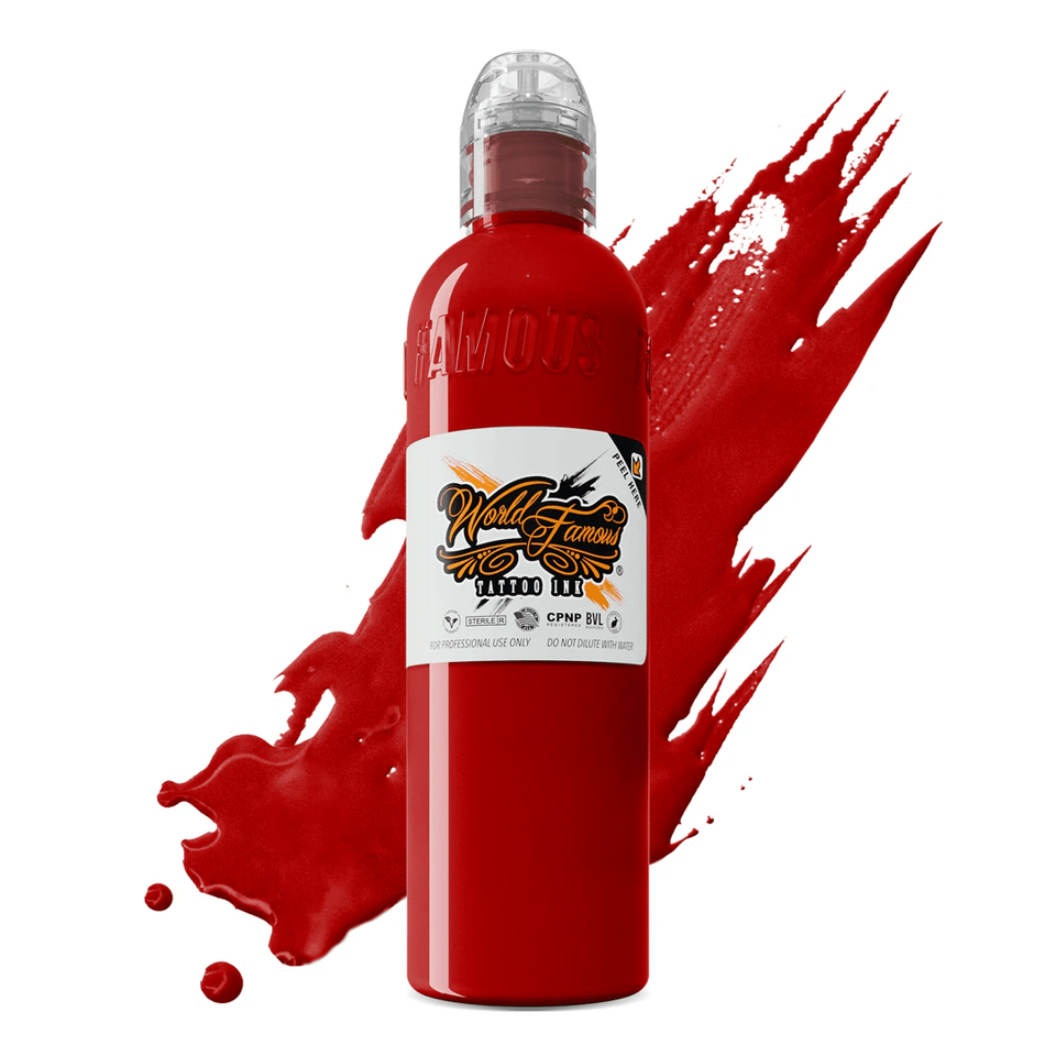 Straight Red - World Famous Ink Dövme Boyası - 4oz/120ml
