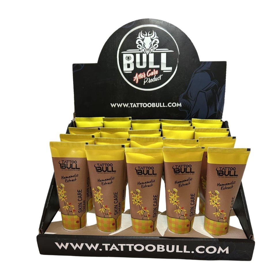 TattooBull Skin Care Professional Tattoo After Care Cream – Dövme Bakım Kremi (50 ml × 20'li Koli)