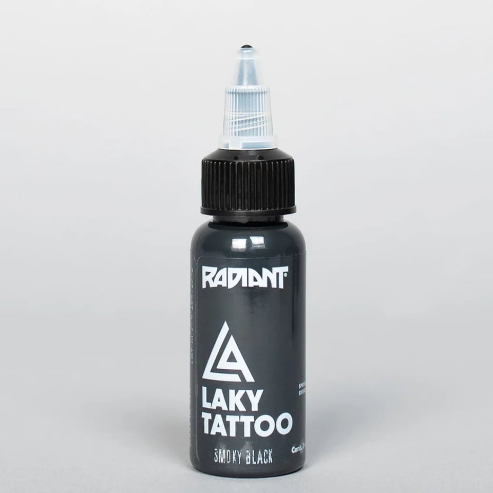 Laky Smoky Black - Radiant Tattoo Dövme Boyası - 1oz/30ml