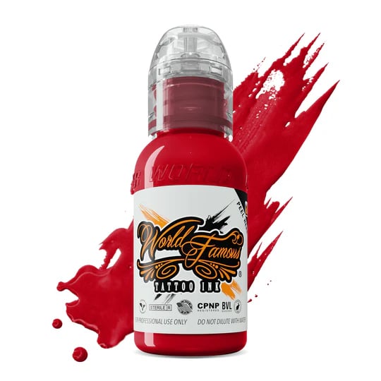 J.Ackerman Jack The Ripper Red - World Famous Ink Dövme Boyası - 1oz/30ml