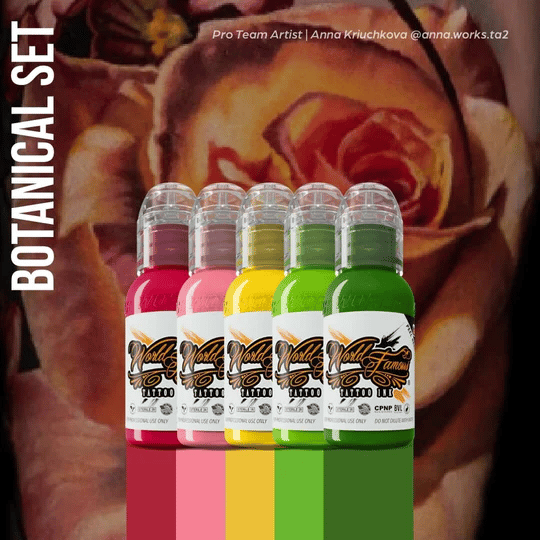 Botanical Mini 5'li Set - World Famous Ink Dövme Boyası - 1oz/30ml