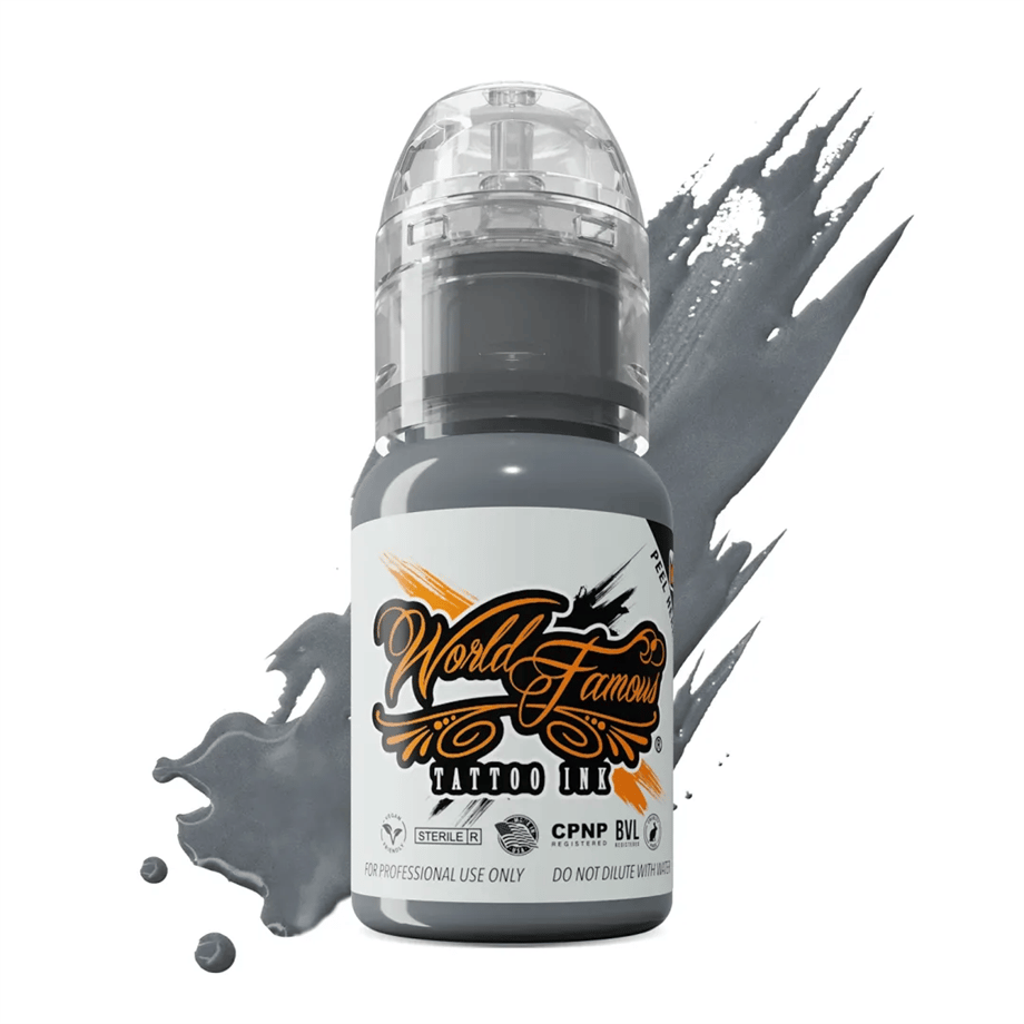 Battleship Grey - World Famous Ink Dövme Boyası - 1/2oz/15ml