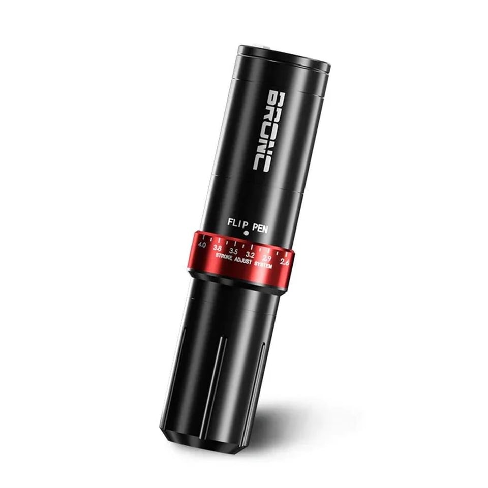 Bronc V12 Stroke Ayarlı (2.6-4.0) Kablosuz Pen Dövme Makinesi - Siyah