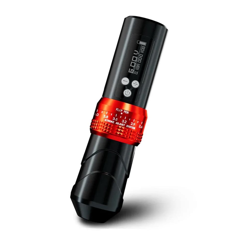 Bronc X1 Stroke Ayarlı (2.6-4.0) Kablosuz Pen Dövme Makinesi - Siyah