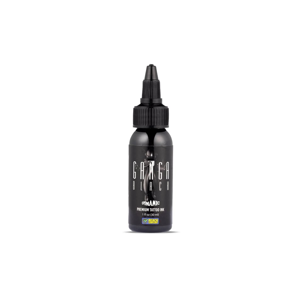Dynamic Ganga Black Siyah Dövme Boyası 1oz (240 ml)