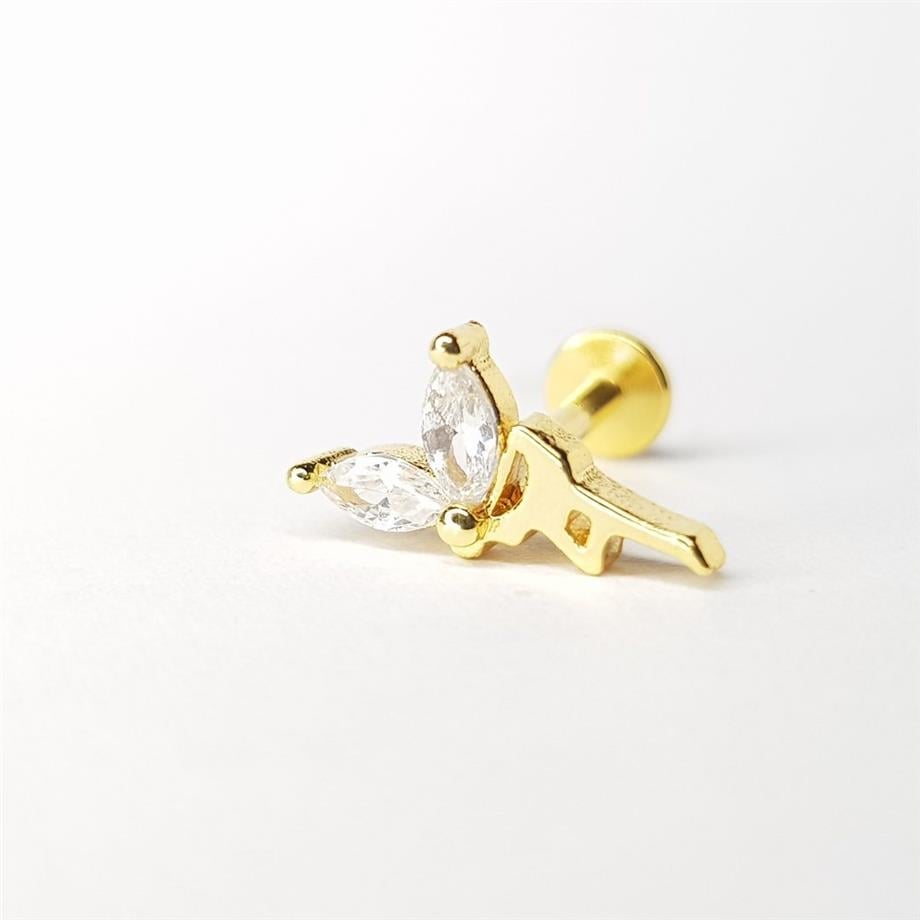 Cerrahi Çelik Tip-93 Tragus Piercing (8mm)