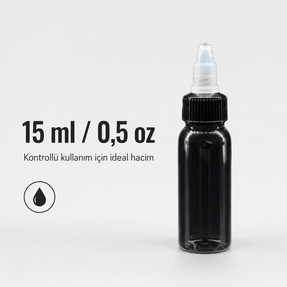 Dövme Boş Boya Şişesi 15 ml 0,5 oz
