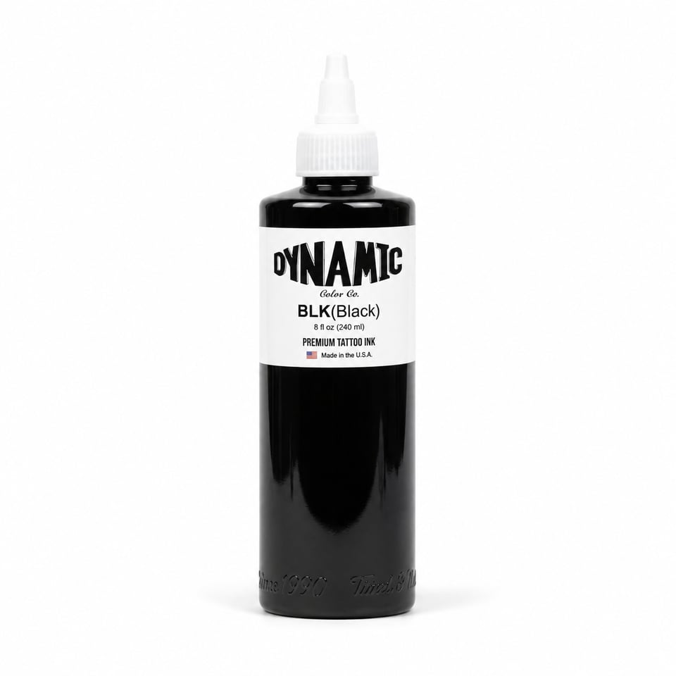Dynamic Black Siyah Dövme Boyası 8oz - 240ml