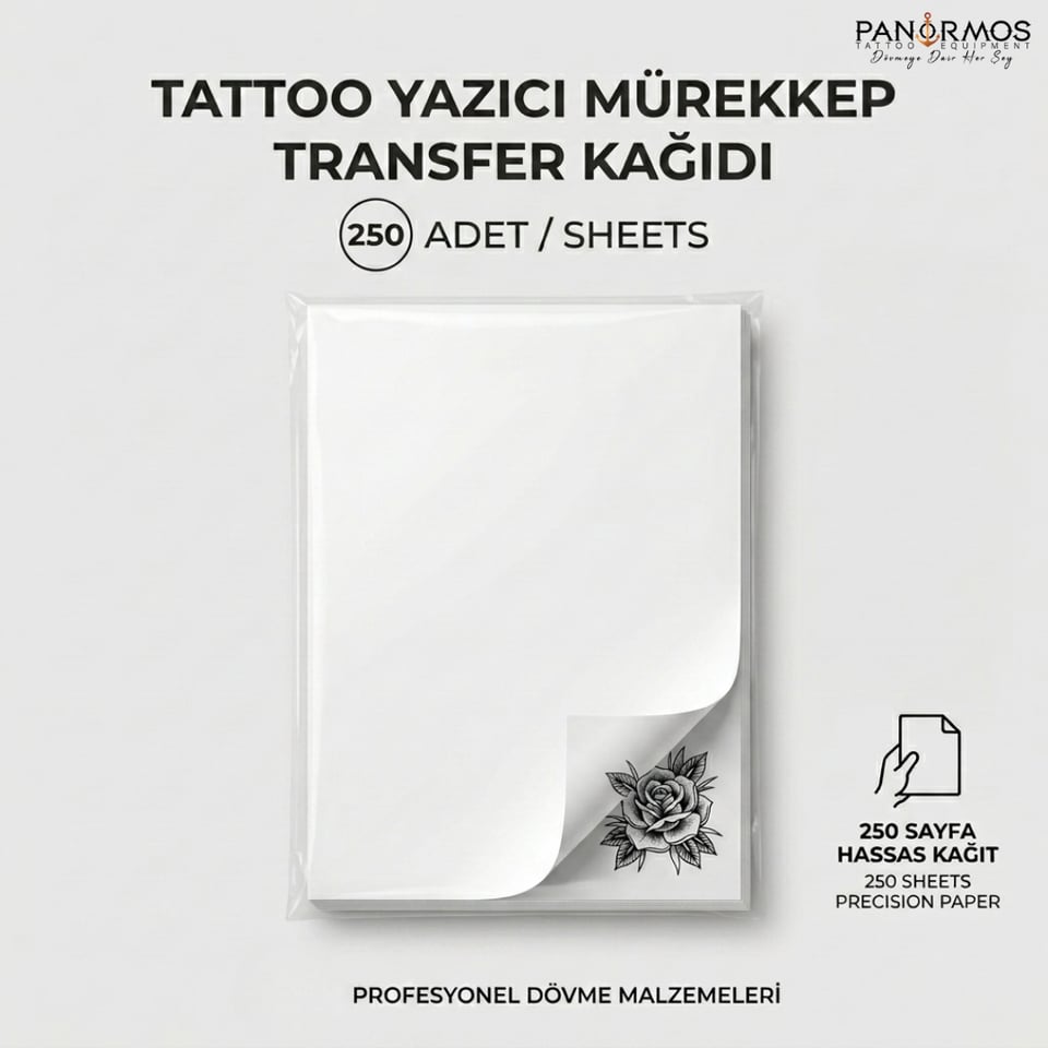 Tattoo Printer Ink Transfer Paper 250 Adet Transfer Kağıdı
