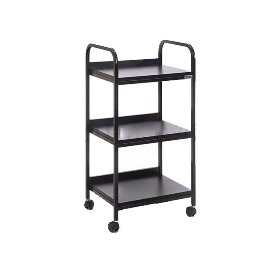 Etejer Üç Raflı Stüdyo Setup Masası Siyah Metal