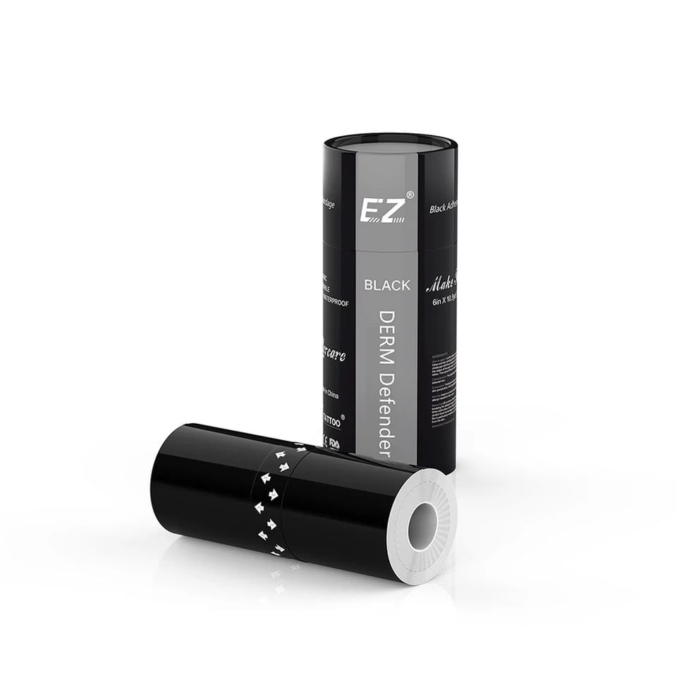 Ez Derm Defender - Adhesive Protective Shield Black - (15cmx10m)