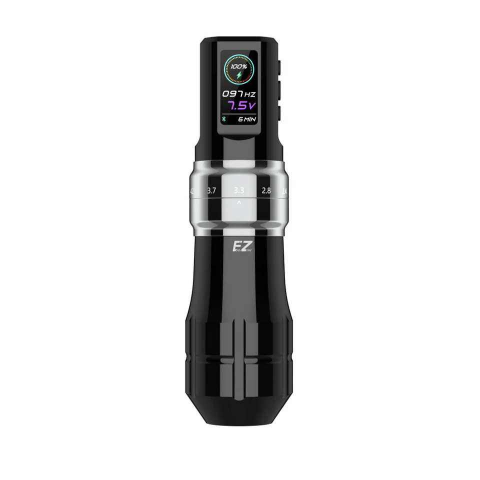 EZ P3 Pro Gloss Gray Wireless Battery Tattoo Pen Machine