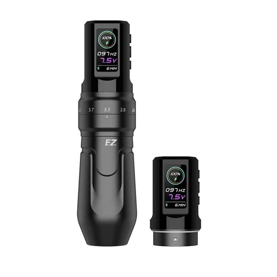 EZ P3 Pro Mattle Black Wireless Battery Tattoo Pen Machine X2 Power