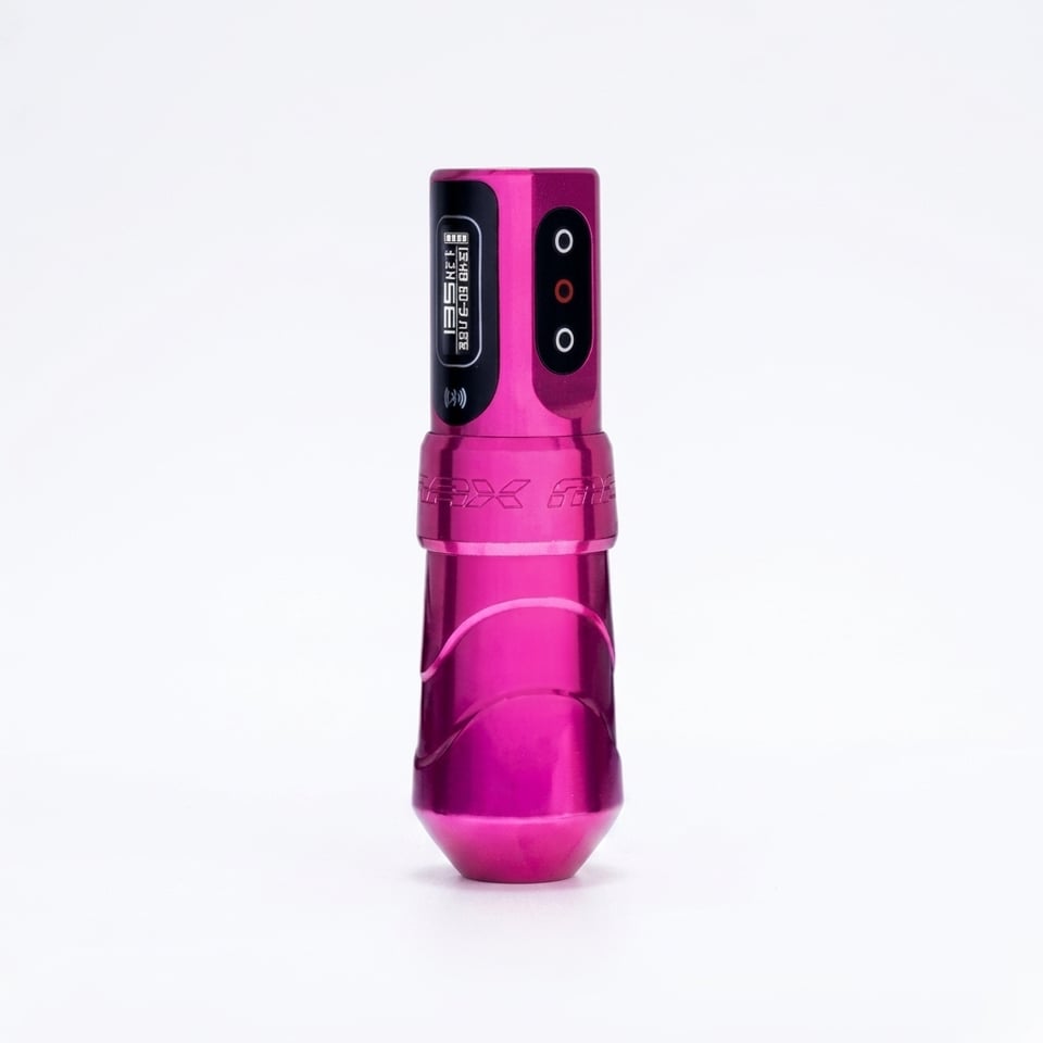 FK Irons Flux Max Bubblegum 4.5mm Stroke Tek Bataryalı Kablosuz Dövme Makinesi - Pembe