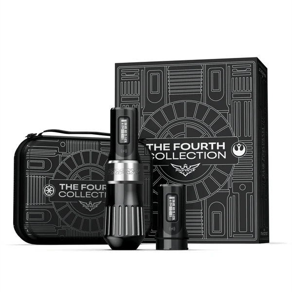FK Irons Flux Max The Fourth Collection Dark Edition 4.0mm Çift Bataryalı Kablosuz Dövme Makinesi - Siyah