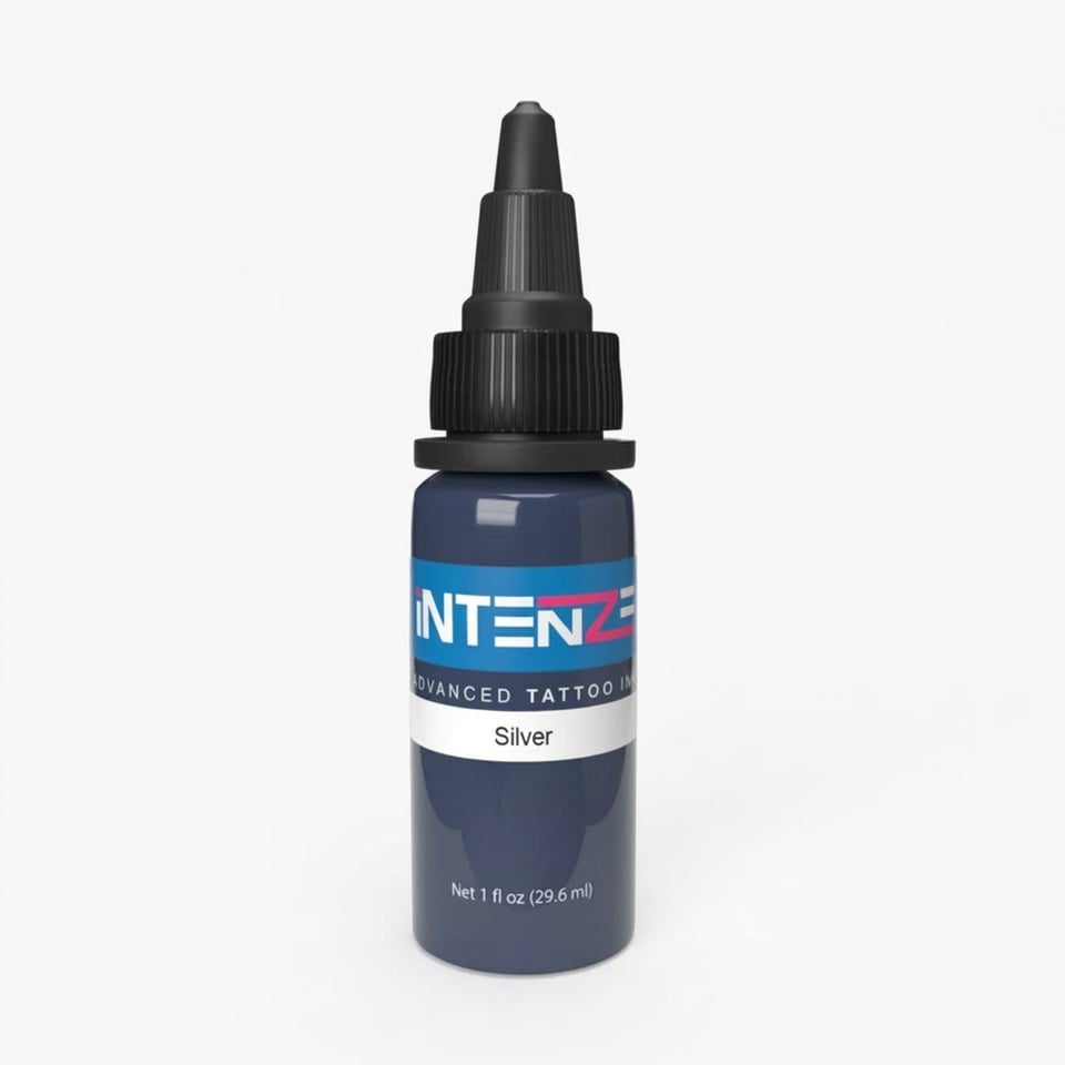 Intenze Silver Gümüş Gri Dövme Boyası 1oz - 30ml
