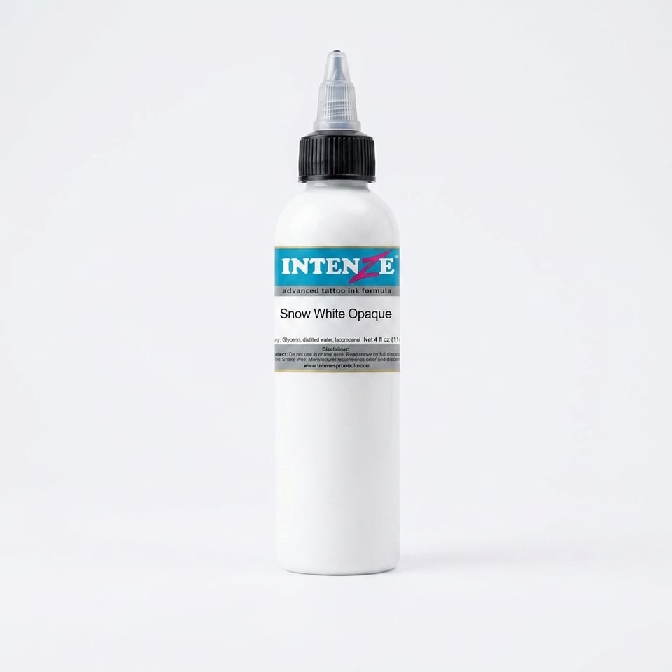 Intenze Snow White Opaque Beyaz Dövme Boyası 4oz - 120ml