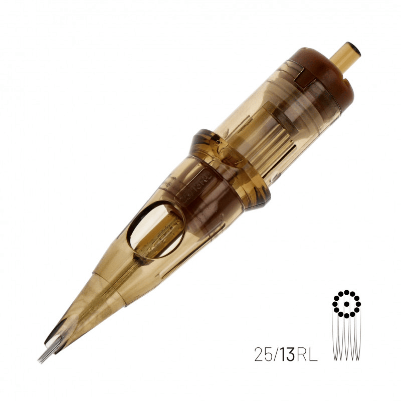 Kwadron 0813 RLLT 13 RL 0.25 mm Round Liner Long Taper Kartuş Dövme İğnesi 20 Adet