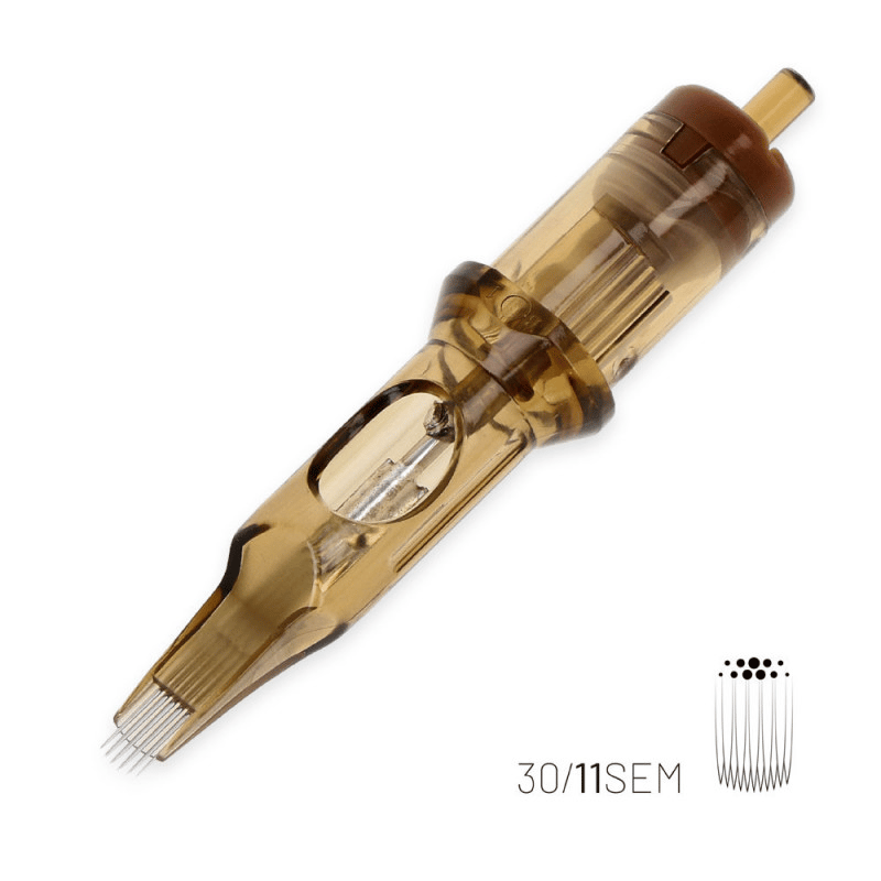 Kwadron 1011 SEMLT 11 SEMLT 0.30 mm Soft Edge Magnum Long Taper Kartuş Dövme İğnesi 20 Adet