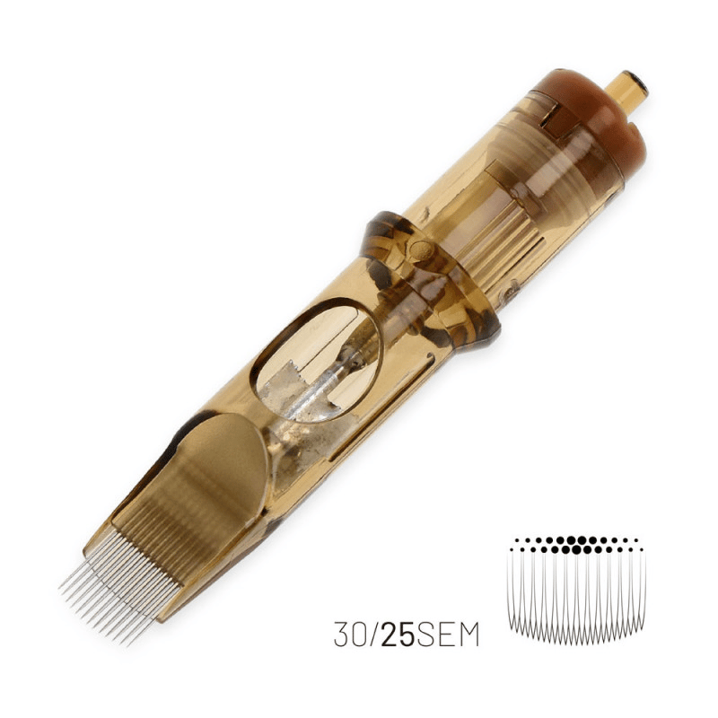 Kwadron 1025 SEMLT 25 SEMLT 0.30 mm Soft Edge Magnum Long Taper Kartuş Dövme İğnesi 20 Adet