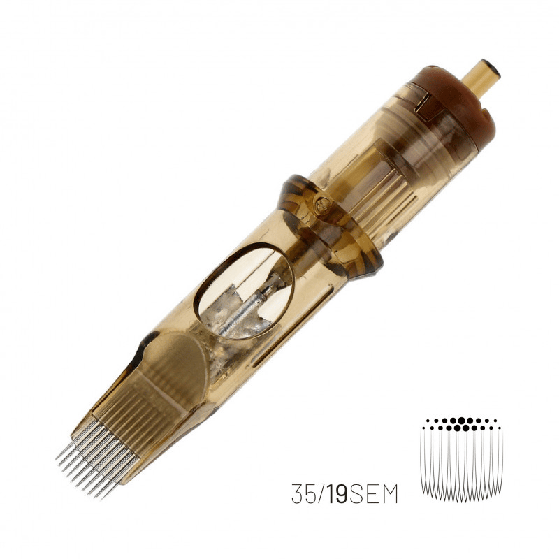 Kwadron 1219 SEMLT 19 SEMLT 0.30 mm Soft Edge Magnum Long Taper Kartuş Dövme İğnesi 20 Adet