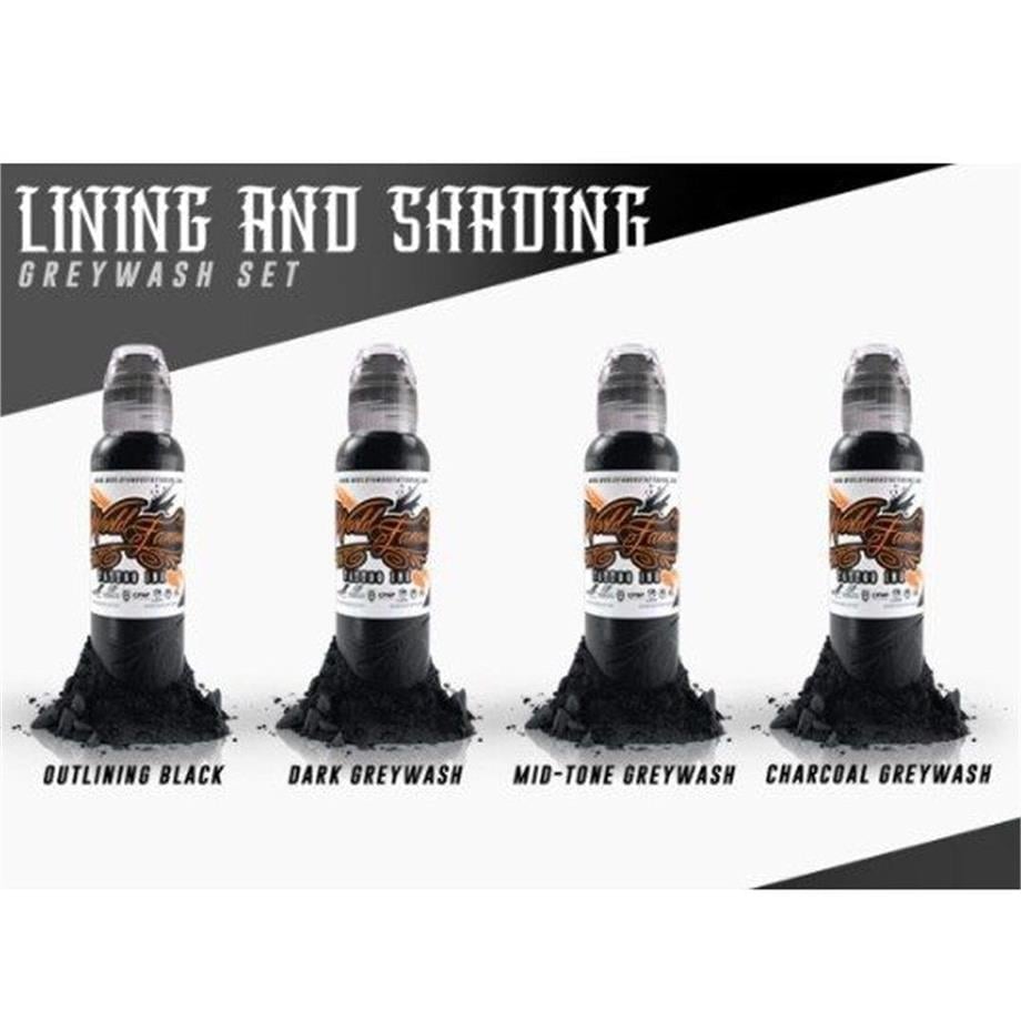 Lining & Shading Dövme Boyası Seti - World Famous Ink Dövme Boyası - 4oz/120ml