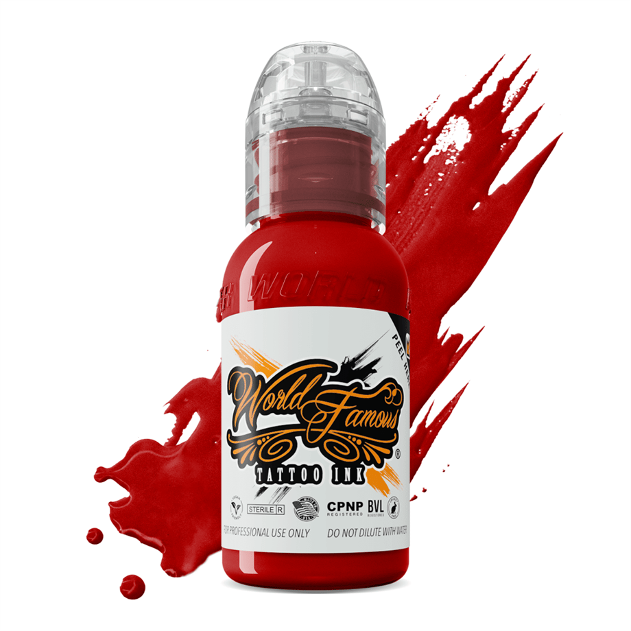 Paul Rogers Red - World Famous Ink Dövme Boyası - 1oz/30ml