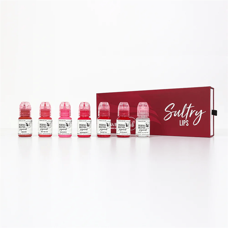 Perma Blend - Sultry Lip Set - 7'li Kalıcı Makyaj Boya Seti - 15 ml