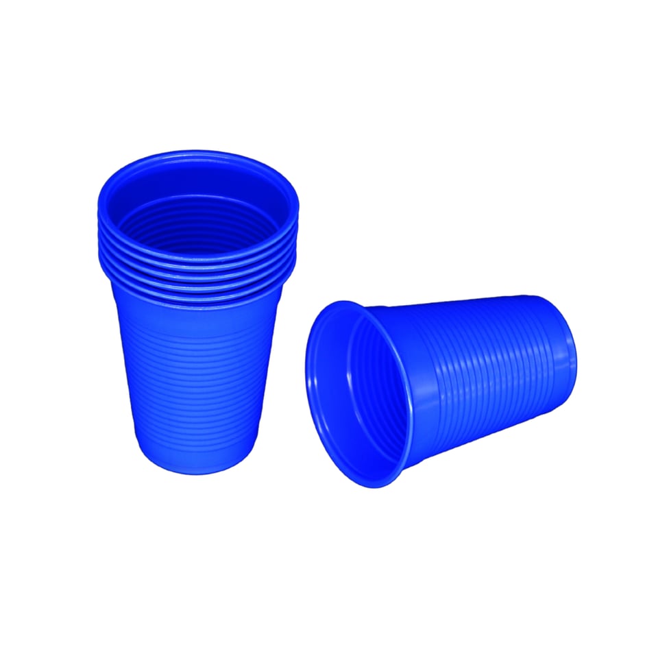 Plastik Mavi Bardak - 200 ml 50 Adet