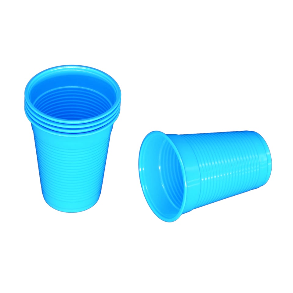 Plastik Turkuaz Bardak - 200 ml 50 Adet