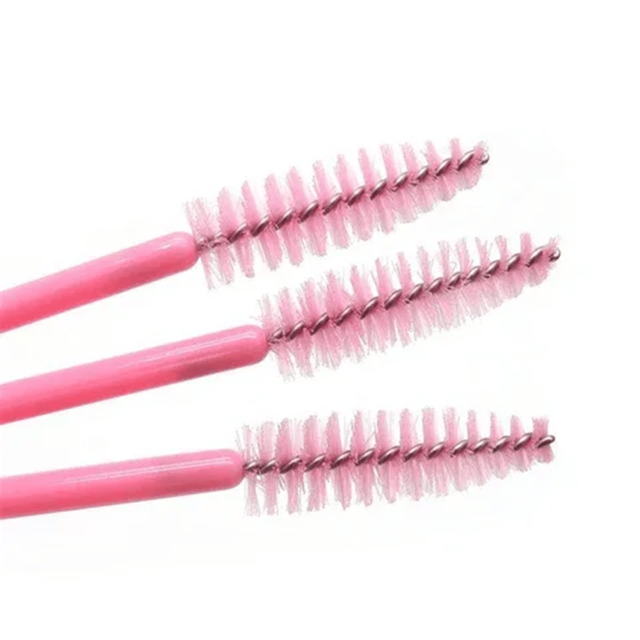 Popu Disposable Eyelash Brush Pink 50 Adet