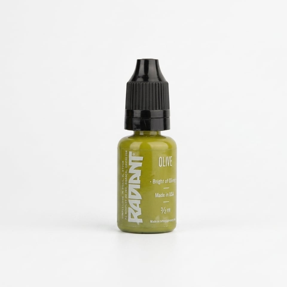Radiant Colors Olive Zeytin Yeşili Dövme Boyası 0,5oz - 15ml