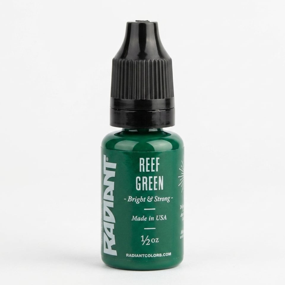 Radiant Colors Reef Green Koyu Yeşil Dövme Boyası 0,5oz - 15ml