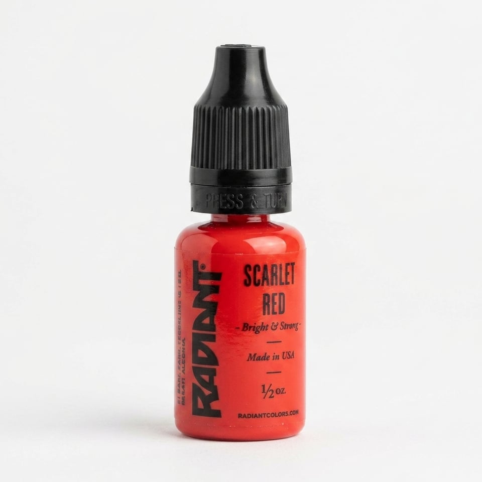 Radiant Colors Scarlet Red Kırmızı Dövme Boyası 1/2oz - 15ml